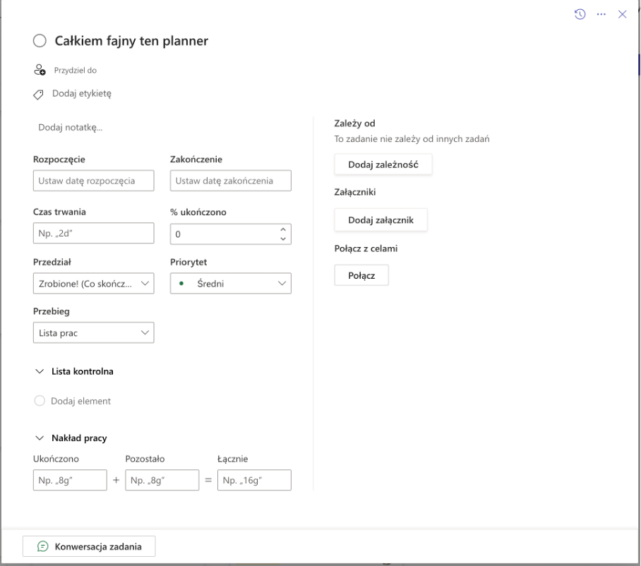 Planner w najnowszej aktualizacji zaczyna przypominać godnego następcę dla MS Project Onine. 
